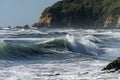 Mesmerizing seascape with waves washing the coast