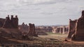 Mesmerizing shot of the Arches National Park, Double Arch Castle USA Royalty Free Stock Photo