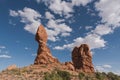 Mesmerizing shot of the Arches National Park, Double Arch Castle USA Royalty Free Stock Photo