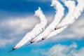 Mesmerizing shot from a Chicago Air Show Royalty Free Stock Photo