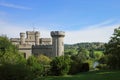 Mesmerizing shot of Eastnor Castle surrounded by gardens and parklands in Eastnor, Herefordshire UK Royalty Free Stock Photo