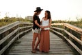 Mesmerizing shot of a lovely pregnant couple - lesbian family concept