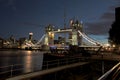Mesmerizing shot of Tower Bridge in London at night