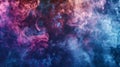 A mesmerizing slowmotion shot of multicolored smoke cascading and layering in the air