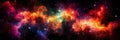 Mesmerizing space galaxy cloud illuminating night sky, unveiling infinite cosmic wonders