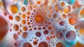 A mesmerizing spherical structure unfolds, showcasing a data matrix with constantly shifting patterns. The vibrant
