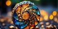 The mesmerizing spiral of a seashell, its intricate chambers and ridges a testament to the wond