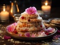 Stack of Phirni Delight Royalty Free Stock Photo