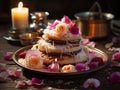 Stack of Phirni Delight Royalty Free Stock Photo