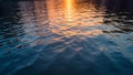 Mesmerizing sunset reflections on a tranquil lake Royalty Free Stock Photo