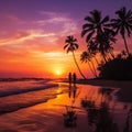 Mesmerizing Sunset at a Secluded Beach in Goa