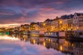 Mesmerizing sunset view over Kermis at Middelburg, Zeeland, The Netherlands