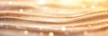 A mesmerizing swirl of sparkling gold particles forms a stunning disk at the center, creating visual allure
