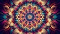 Vibrant Mandala Design with Intricate Layered Patterns