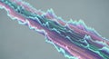 A mesmerizing time-lapse display of holographic data streams evolving and transforming dynamically. Royalty Free Stock Photo
