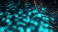 Mesmerizing Top View of Glowing Lights Dancing on the Water Surface in a Swimming Pool, Generative AI Royalty Free Stock Photo