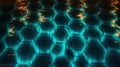 Mesmerizing Top View of Glowing Lights Dancing on the Water Surface in a Swimming Pool, Generative AI Royalty Free Stock Photo