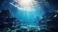 Mesmerizing Underwater Scene With Gentle Light Rays