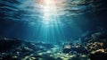 Mesmerizing Underwater Scene With Gentle Light Rays