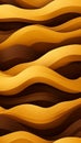 Mesmerizing Undulating Sandscape Texture Design with Fluid Gradient Waves in Earthy Tones of Nature Royalty Free Stock Photo