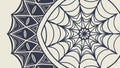 Stylized Spider Web Pattern, Abstract Vector Background, Generative AI Royalty Free Stock Photo