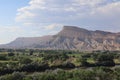 Mesmerizing view across a valley with Colorado River to Mount Garfield