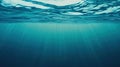 Mesmerizing view of blue ocean surface captured from underwater depths Royalty Free Stock Photo