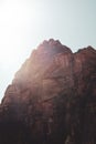 Mesmerizing view of the cliff against the blue sky Royalty Free Stock Photo