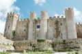 Mesmerizing view of the historical castle of Obidos in Western Portugal
