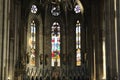 Mesmerizing view of an inside of the catholic Zagreb cathedral in Croatia