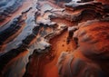Mesmerizing View of Majestic Huge Red Canyons on Mars Captured in Vibrant Colors Generative AI Illustration