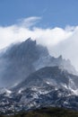 Mesmerizing view of the mountains in the Torres del Paine National Park in Patagonia region, Chile Royalty Free Stock Photo