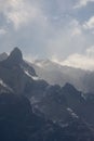 Mesmerizing view of the mountains in the Torres del Paine National Park in Patagonia region, Chile Royalty Free Stock Photo