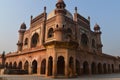 A mesmerizing view of safdarjung tomb memorial from the side of lawn at winter morning