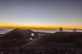 Mesmerizing view of sunset at Mauna Kea in Big Island Hawaii USA Royalty Free Stock Photo