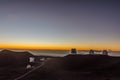 Mesmerizing view of sunset at Mauna Kea in Big Island Hawaii USA Royalty Free Stock Photo