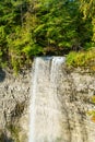 Mesmerizing view of Tew's Falls stream through the thickly growing forest trees in Canada Royalty Free Stock Photo