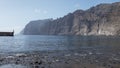 The high cliffs of Los Gigantes or Acantilados de Los Gigantes from Playa de los Guios, Tenerife, Canary Islands, Spain Royalty Free Stock Photo