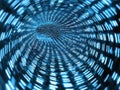 Digital Tunnel of Binary Code
