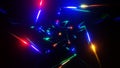 Mesmerizing VJ backdrop with abstract neon swirls