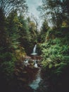 Mesmerizing waterfall in Gortin Glens Forest Park in Omagh, Ireland