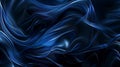 Mesmerizing waves of electric blue silk flow and intertwine, creating a captivating visual rhythm