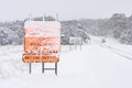 Mesmerizing winter scene of Mount Hotham in Victoria, Australia with everything covered in snow