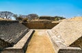 Mesoamerican ballcourt at Monte Alban in Oaxaca, Mexico