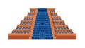 Mesoamerican Pyramid Structure, Ancient Architectural Wonder, vector design Generative AI Royalty Free Stock Photo