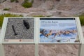 Mesohippus Fossil Sign at Badlands National Park