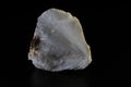 Mesolithic stone mineral on dark background