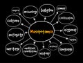 Mesopotamia mind map, education concept for presentations and reports Royalty Free Stock Photo
