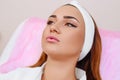 Mesotherapy injections in the face. Royalty Free Stock Photo
