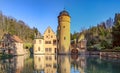 The Mespelbrunn water Castle  in Mespelbrunn, Germany Royalty Free Stock Photo